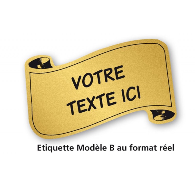 Etiquette Or Modèle B | Multipub | Coiffeurs